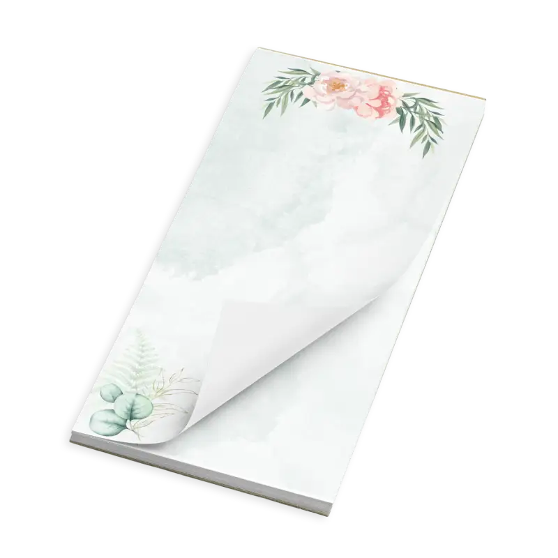 Rose Flower Notepad for Ideas Plans and Lists - Notepads