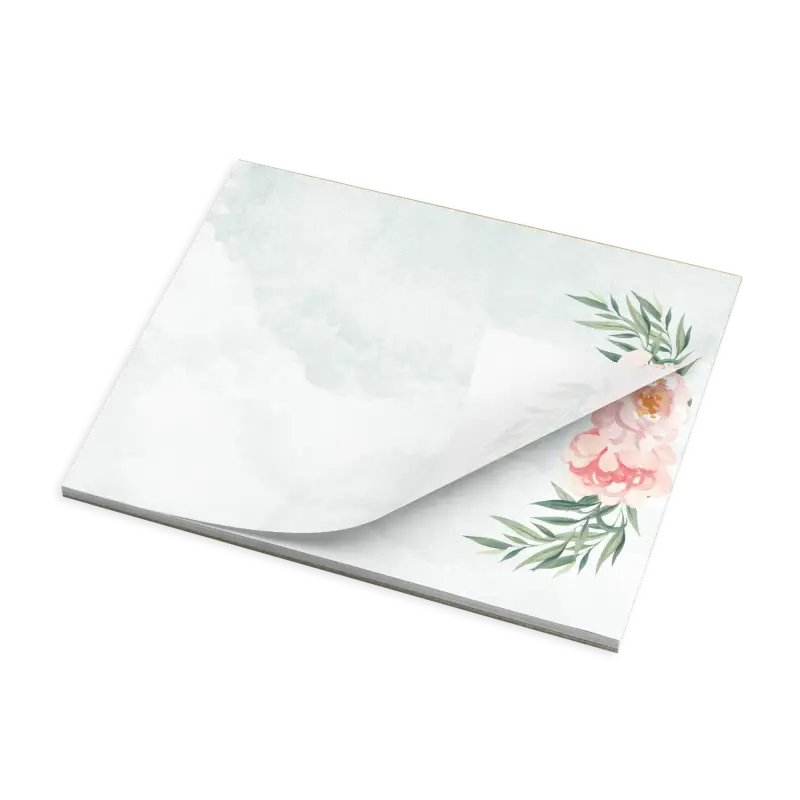 Rose Flower Notepad for Ideas Plans and Lists - Notepads