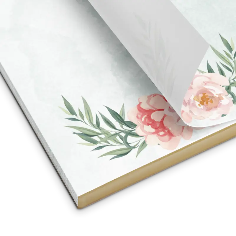 Rose Flower Notepad for Ideas Plans and Lists - 5.5″×6″ Notepads