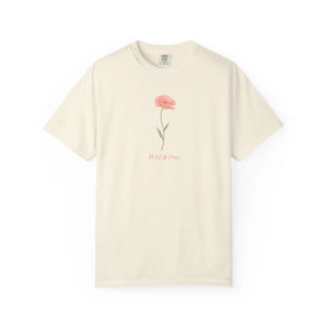 Minimal Wildflower Graphic Tee Soft Cotton - Dipaliz - T-shirts