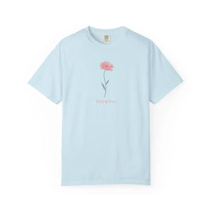 Minimal Wildflower Graphic Tee Soft Cotton - Dipaliz - T-shirts