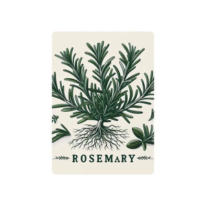 Rosemary Herb Playing Cards - Stylish Poker Game Night - Dipaliz - 2.5’’ x 3.5’’ / White / Semi Glossy - Card Games