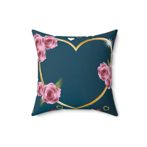 Blue Spun Polyester Square Pillow - Cozy Modern Decor - Dipaliz - 16’’ × - Throw Pillows