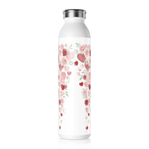 Slim Roses Hearts Water Bottle - Vacuum Insulation - Dipaliz - Bottles