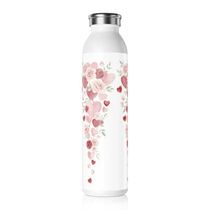Slim Roses Hearts Water Bottle - Vacuum Insulation - Dipaliz - Bottles