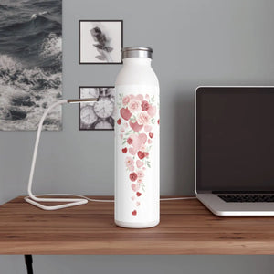 Slim Roses Hearts Water Bottle - Vacuum Insulation - Dipaliz - Bottles