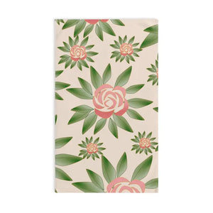 Roses Printed Hand Towel - Luxury Fashion Style - Dipaliz - White Base / 28’’ × 16’’ - Beach Towels