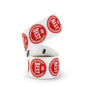 Vibrant Round Sticker Label Rolls - Glossy Bopp - Dipaliz - Labels & Tags