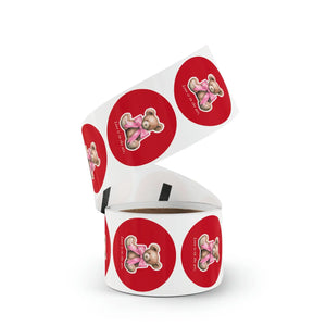 Vivid Gloss Round Sticker Label Rolls - Durable Bopp - Dipaliz - Labels & Tags