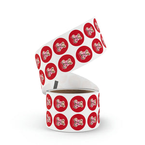 Vivid Gloss Round Sticker Label Rolls - Durable Bopp - Dipaliz - Labels & Tags