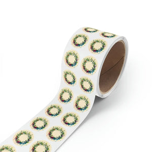Elegant Round Sticker Label - Modern Floral Rolls - Dipaliz - Labels & Tags