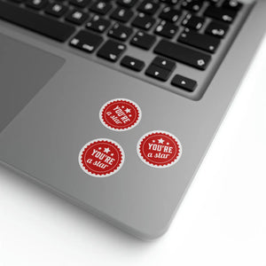 Glossy Round Sticker Label Rolls - Power and Style - Dipaliz - Labels & Tags