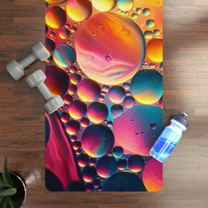 Abstract Fluid Rubber Yoga Mat – Eco Suede - Dipaliz - & Pilates Mats