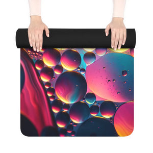 Abstract Fluid Rubber Yoga Mat – Eco Suede - Dipaliz - & Pilates Mats