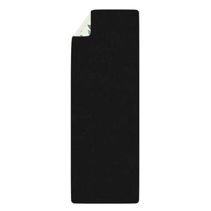 Teal Leaves Rubber Yoga Mat – Microfiber Suede - Dipaliz - Exercise & Fitness