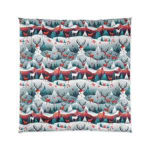 Home Decor - Rudolf Reindeer Christmas Tree Cozy Comforter - Dipaliz 88’’ ×