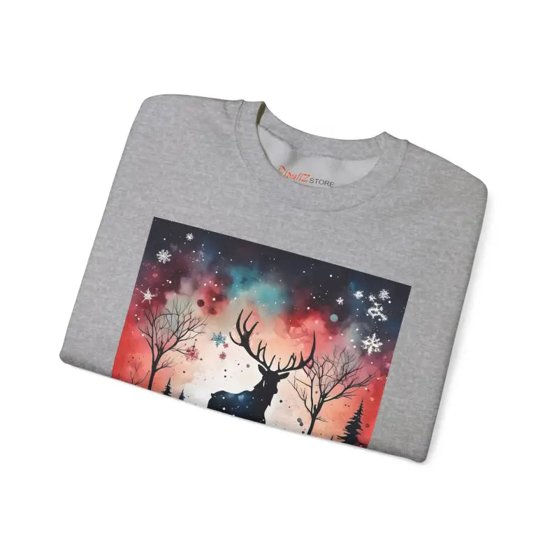 Rudolf Reindeer Christmas Unisex Heavy Blend Crewneck Sweatshirt