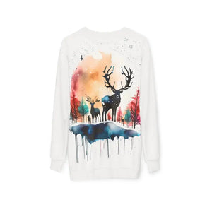 Rudolf Reindeer Christmas Crewneck Sweatshirt - Cozy Holiday - Dipaliz - Sweatshirts