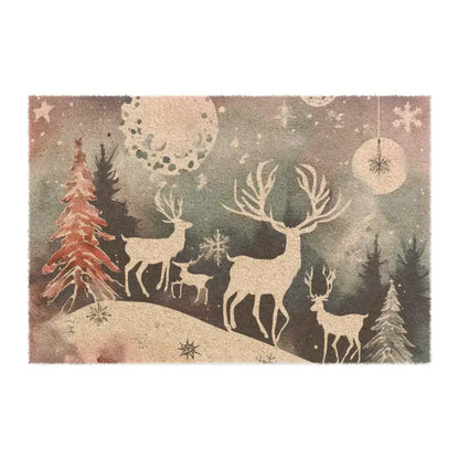 Rudolf Reindeer Tufted Coir Christmas Doormat Magic - 24’’ x 16’’ Home Decor