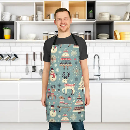 Magical Rudolph Reindeer Apron: Festive Kitchen Essential - Apron