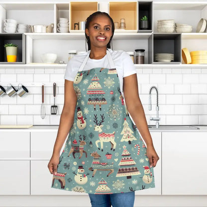 Magical Rudolph Reindeer Apron: Festive Kitchen Essential - Apron