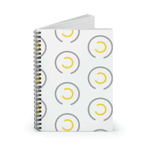 Abstract Circles Spiral Notebook Ruled Line Creative Design Dipaliz - one Size - Notebooks & Notepads