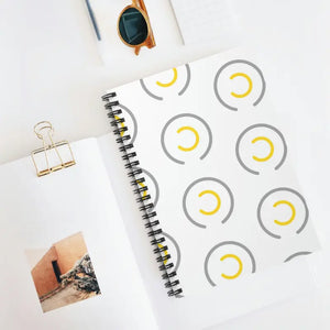 Abstract Circles Spiral Notebook Ruled Line Creative Design Dipaliz - one Size - Notebooks & Notepads