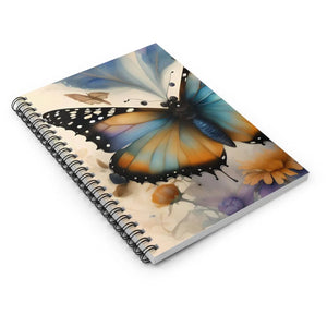 Vibrant Ruled Line Notebook - Rainbow Wings Design - Dipaliz - Notebooks & Notepads