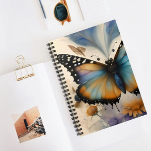 Vibrant Ruled Line Notebook - Rainbow Wings Design - Dipaliz - Notebooks & Notepads