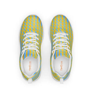 Athletic Shoes Blue Checkered Pattern Performance Style - Dipaliz - Sneakers