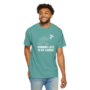 Running Late is my Cardio T-shirt, Funny Runner Graphic Tee - T-shirts