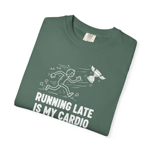 Running Late is my Cardio T-shirt, Funny Runner Graphic Tee - T-shirts