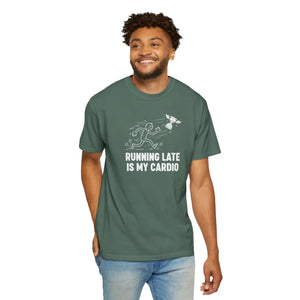 Running Late is my Cardio T-shirt, Funny Runner Graphic Tee - T-shirts
