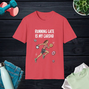 Soft Unisex Tee - Running Late is my Cardio Comfort - Dipaliz - T-shirts