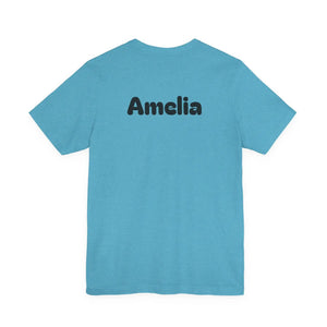 Running Man Graphic Tee, Minimalist Athletic T-shirt with Personalized Back Print - T-shirts - s