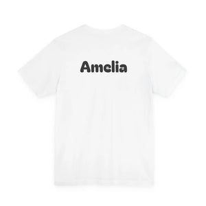 Running Man Graphic Tee, Minimalist Athletic T-shirt with Personalized Back Print - T-shirts - s