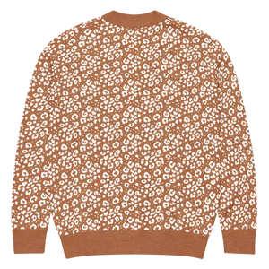 Rust Orange Floral Cardigan Vintage Style - Dipaliz - Cardigans