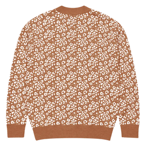 Rust Orange Floral Cardigan Vintage Style - Dipaliz - Cardigans