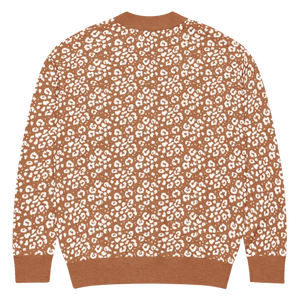 Rust Orange Floral Cardigan Vintage Style - Dipaliz - Cardigans