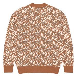 Rust Orange Floral Cardigan Vintage Style - Dipaliz - Cardigans