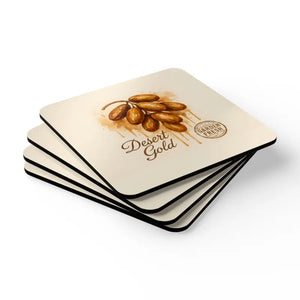 Premium Rustic Finish Cork Coaster Set - Vibrant Home Decor - Dipaliz - 3.75’’ × / Square - Coasters
