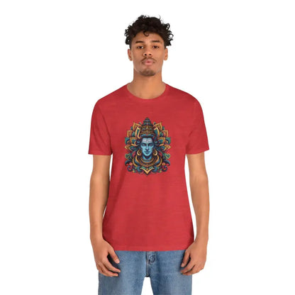 Feel Ultimate Comfort in our Sacred Serenity Unisex Tee - Heather Red / s T-shirt