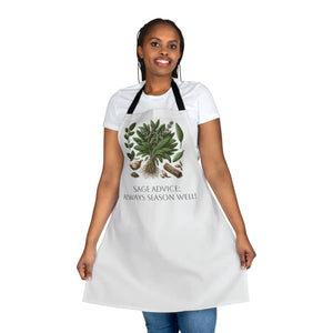 Sage Advice Apron - Tie-back Closure Kitchen Essential - Dipaliz