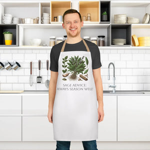 Sage Advice Apron - Tie-back Closure Kitchen Essential - Dipaliz