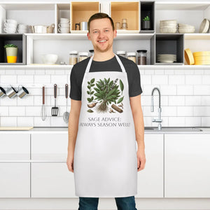 Sage Advice Apron - Tie-back Closure Kitchen Essential - Dipaliz
