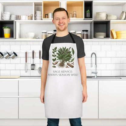 Unleash your Inner Chef with the Sage Advice Apron - one Size / Black