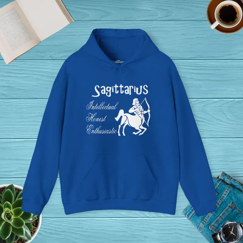 Sagittarius Unisex Heavy Blend Hoodie - Cozy Plush Perfect for Cold Days - Royal / s