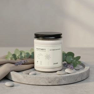 Personalized Sagittarius Zodiac Soy Candle - Dipaliz - Candles