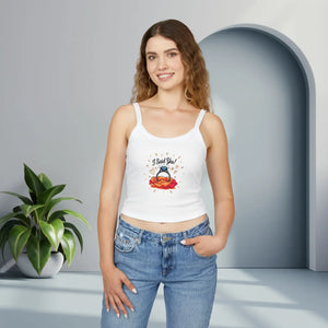 Floral Engagement Ring Spaghetti Strap Tank - Dipaliz - Tops - Xs