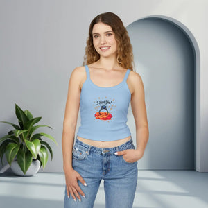Floral Engagement Ring Spaghetti Strap Tank - Dipaliz - Tops - Xs